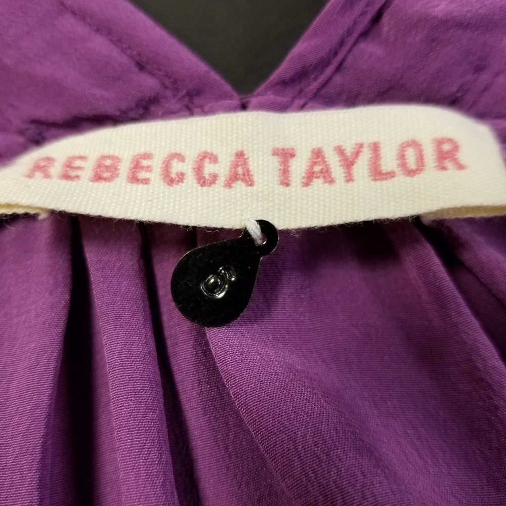 Rebecca Taylor T-back Silk Tank Blouse - Picture 6 of 8